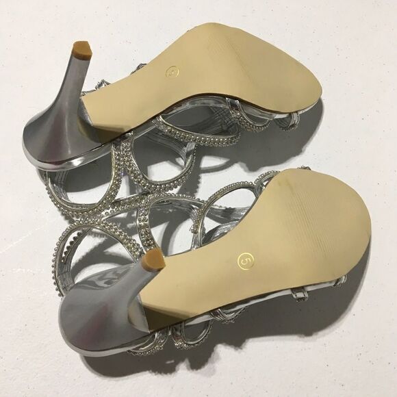 Viva Rhinestone Strappy Sandals (A10) - Picture 6 of 6